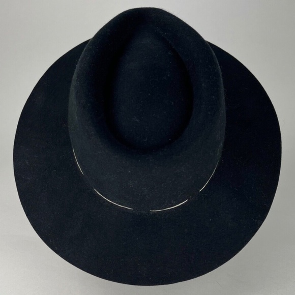 Women\'s Morgan & Taylor Taelyn 100% Australian Wool Felt Fedora Hat Black NEW main image 6